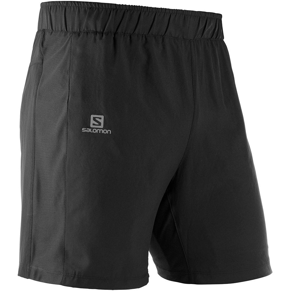 Pantalones Cortos Salomon Hombre Negras - Salomon Argentina AGILE 2 IN 1 M,498271-HYM